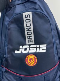 Load image into Gallery viewer, Personalised Brisbane Broncos Official NRL Backpack

