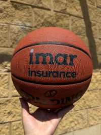 Load image into Gallery viewer, Personalised Spalding Brown Rubber Basketball (Size 7) TF-150
