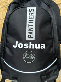 Load image into Gallery viewer, Personalised Penrith Panthers Official NRL Backpack

