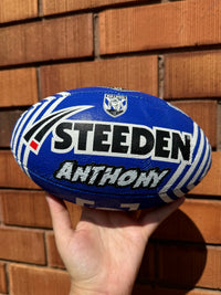 Load image into Gallery viewer, Personalised Canterbury Bulldogs Official NRL Ball (11inch mini ball)
