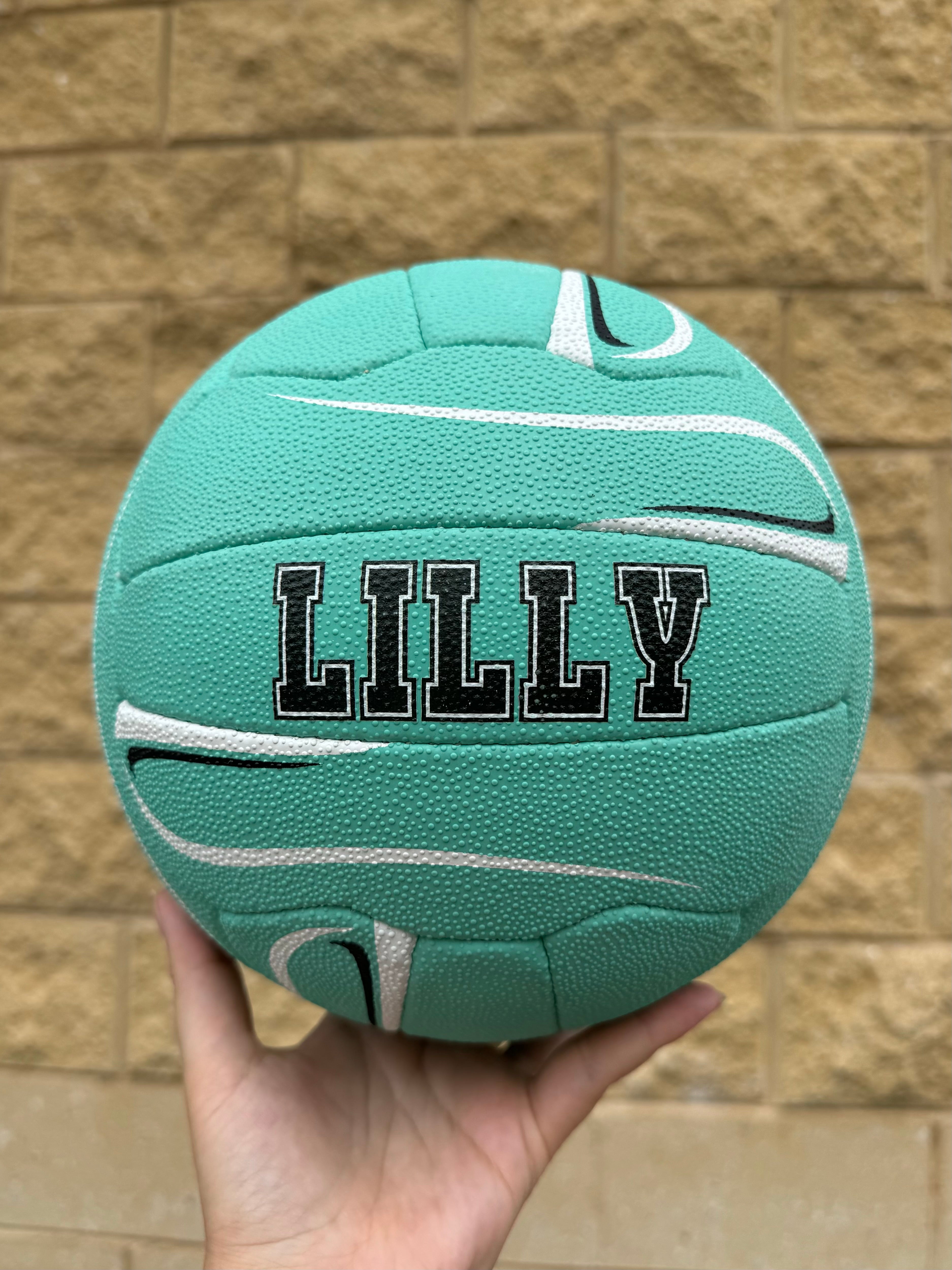 Personalised Mi-Ball Envision Teal Netball (SIZE 4, 5)