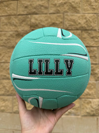 Load image into Gallery viewer, Personalised Mi-Ball Envision Teal Netball (SIZE 4, 5)

