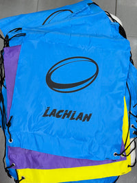 Load image into Gallery viewer, Personalised Rugby Drawstring Bag
