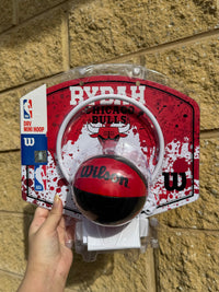 Load image into Gallery viewer, Personalised Wilson NBA Team Mini Basketball Hoop (Chicago Bulls)
