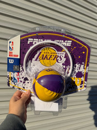 Load image into Gallery viewer, Personalised Wilson NBA Team Mini Basketball Hoop (LA Lakers)
