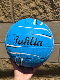 Load image into Gallery viewer, Personalised Mi-Ball Envision Blue Netball (SIZE 5)
