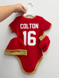 Load image into Gallery viewer, Personalised Dolphins NRL Lullaby 3pc Baby Gift Set
