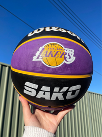 Load image into Gallery viewer, Personalised NBA Official LA Lakers Team Basketball (SIZE 7)
