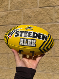 Load image into Gallery viewer, Personalised North Qld Cowboys Official NRL Ball (11inch mini ball)
