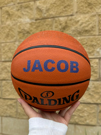 Load image into Gallery viewer, Personalised Spalding Rubber Basketball (Size 4) TF-150
