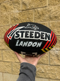 Load image into Gallery viewer, Personalised Penrith Panthers Supporter Bundle (Official Jersey + Ball Pack)
