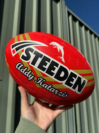 Load image into Gallery viewer, Personalised Dolphins Official NRL Ball (Size 5)
