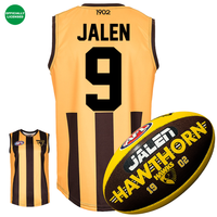 Load image into Gallery viewer, Personalised Official Hawthorn Hawks AFL Supporter Pack
