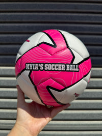Load image into Gallery viewer, Personalised Deploy Pink Soccer Ball (Size 3, 4, 5)
