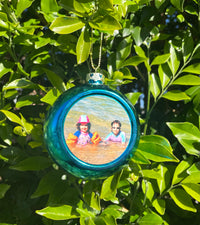 Load image into Gallery viewer, Personalised Blue Christmas Bauble
