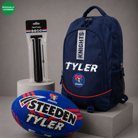 Load image into Gallery viewer, Personalised Official NRL Newcastle Knights Player Pack
