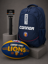 Load image into Gallery viewer, Personalised Official AFL Brisbane Lions Player Pack
