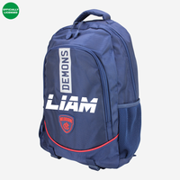 Load image into Gallery viewer, Personalised Melbourne Demons Official AFL Backpack
