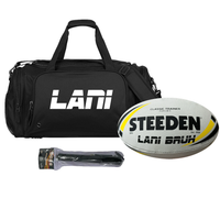 Load image into Gallery viewer, Personalised Rugby League Starter Pack (Steeden White/Yellow Mini Size)
