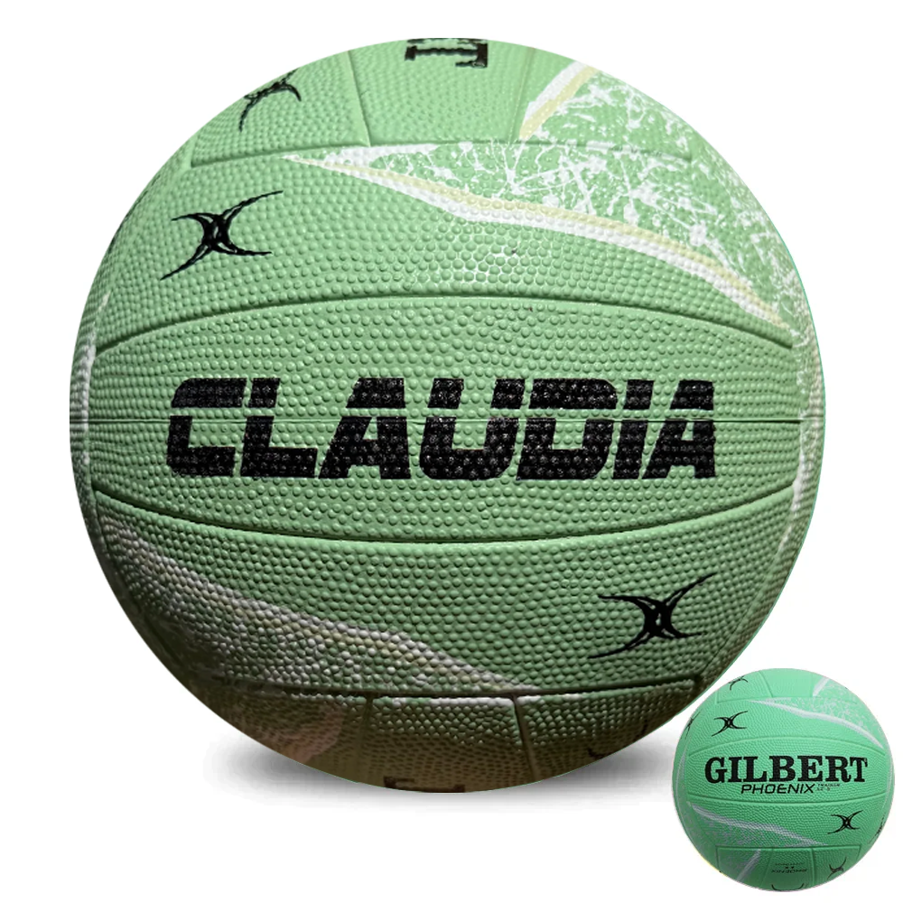 Personalised Gilbert Phoenix Mint Netball (SIZE 5)