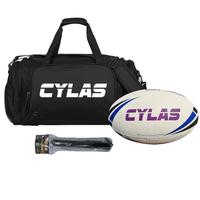 Load image into Gallery viewer, Personalised Rugby League Starter Pack (Steeden White/Blue MOD Size)
