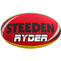 Load image into Gallery viewer, Personalised Multi Colour Steeden Rugby League Ball (Size 5)
