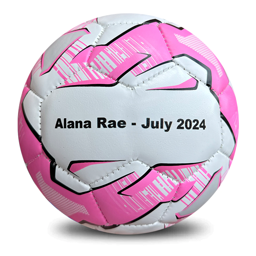Mini Personalised Pink Soccer Ball (Mini size)