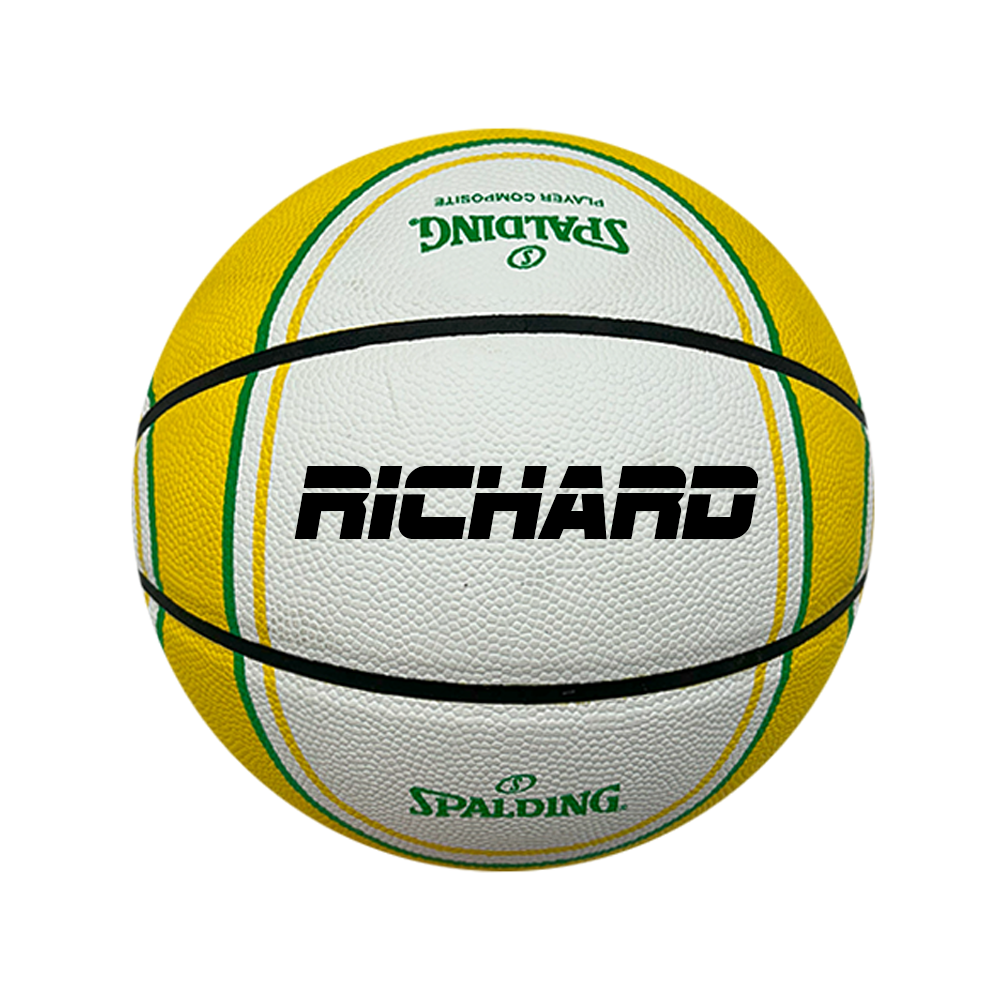 Personalised Spalding Opals No1 Jersey Composite Basketball (Size 6)
