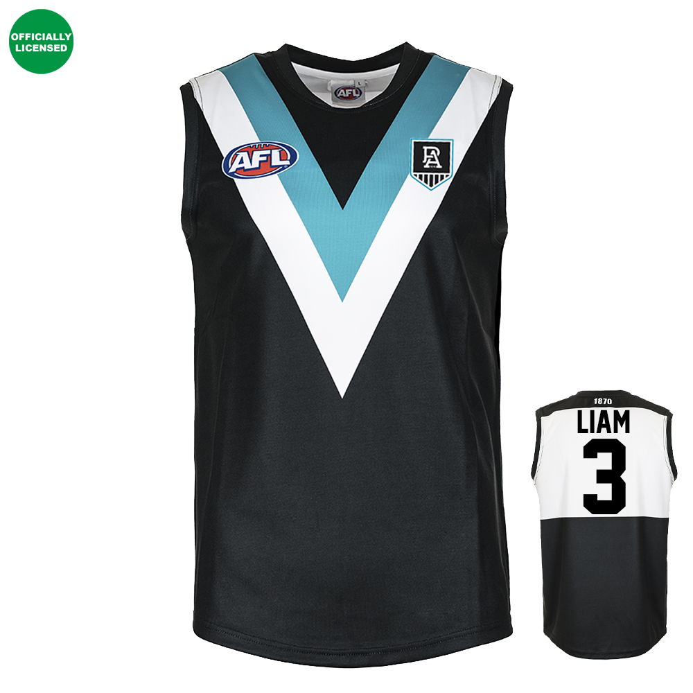 Personalised Port Adelaide AFL Guernsey
