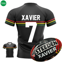 Load image into Gallery viewer, Personalised Penrith Panthers Supporter Bundle (Official Jersey + Ball Pack)
