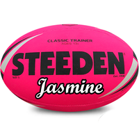 Load image into Gallery viewer, Personalised Pink Steeden Rugby League Balls (Size 5)
