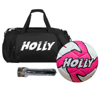 Load image into Gallery viewer, Personalised Soccer Starter Pack Bundle (Pink Deploy Ball + Sports Bag + Ball Pump)
