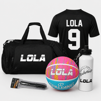 Load image into Gallery viewer, Personalised Ultimate Basketball Pack (Spalding Pink Marble Ball)
