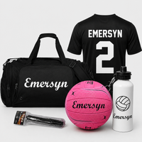 Load image into Gallery viewer, Personalised Ultimate Pink Netball Pack (Size 4, 5)
