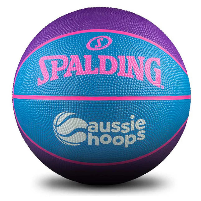 Personalised Purple & Blue Spalding Basketball (Size 3)