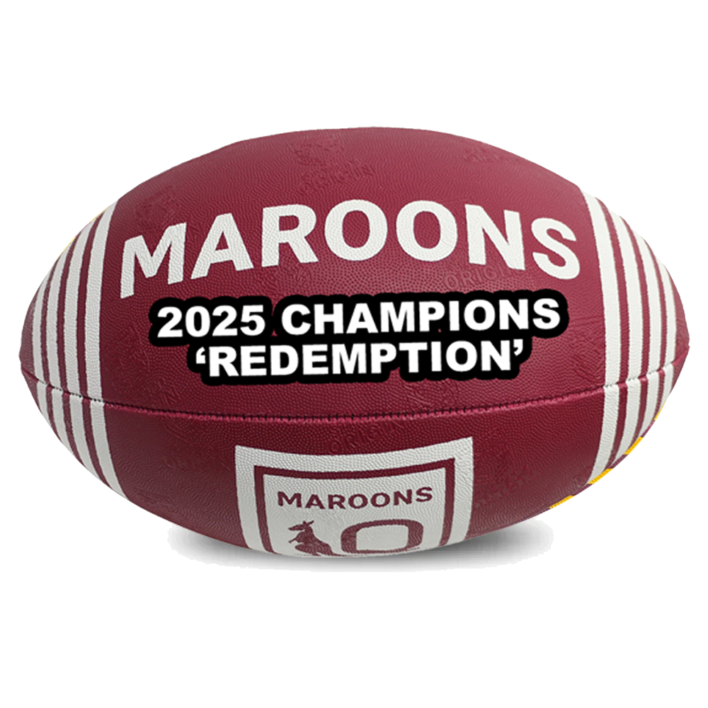 Personalised QLD Maroons 2025 Champions Ball (Size 5)