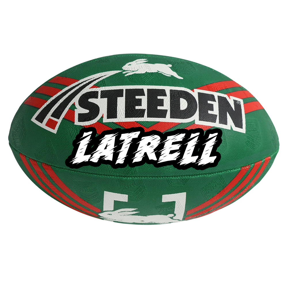 Personalised South Sydney Rabbitohs Official NRL Ball (size 5)