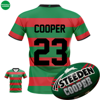 Load image into Gallery viewer, Personalised South Sydney Rabbitohs Supporter Bundle (Official Jersey + Ball Pack)
