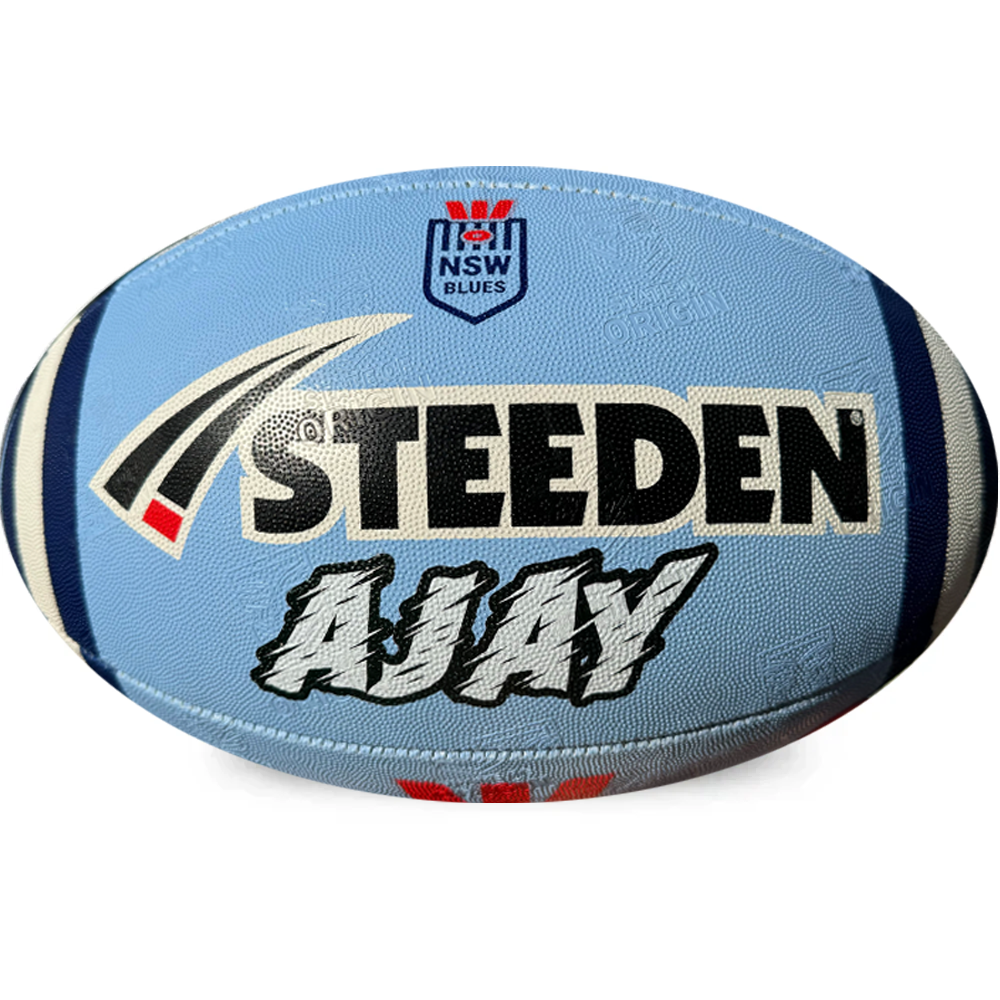 Personalised NSW Blues State Of Origin Official NRL Ball (Size 5)