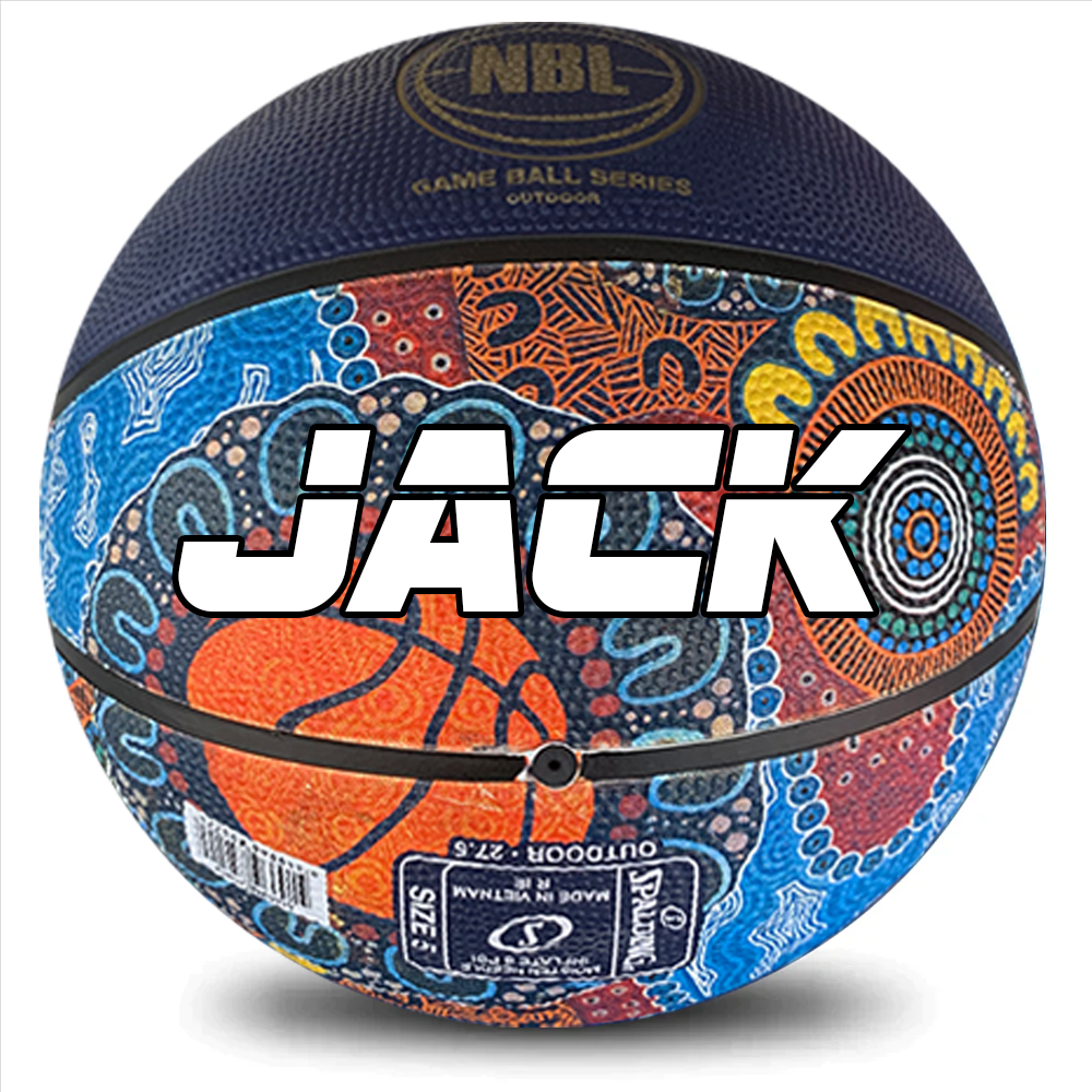 Personalised Spalding NBL Blue Indigenous Basketball (Size 5, 6, 7)