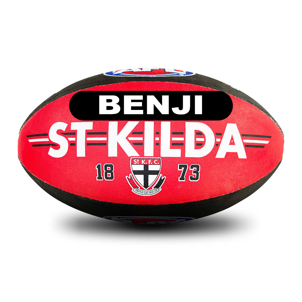 Personalised AFL Official St Kilda FC Saints Club Football (Size 5)