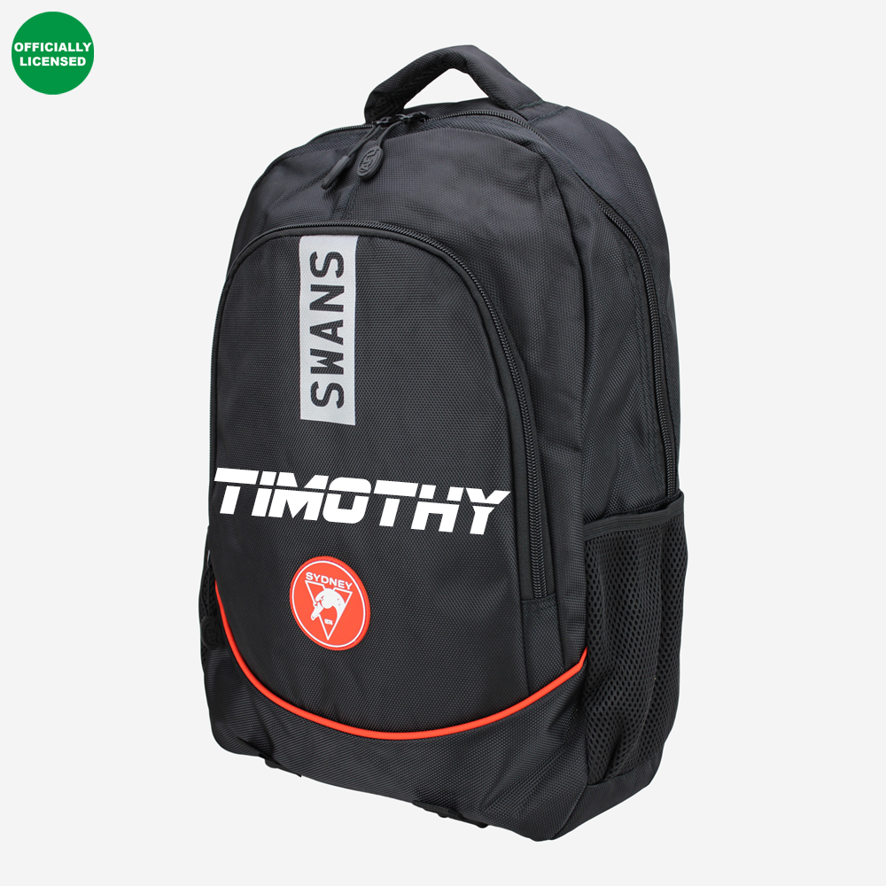 buy laptop backpack sydney Personalised Sydney Swans Official AFL Backpack