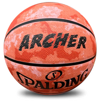 Load image into Gallery viewer, Personalised Spalding Rubber Basketball Urban - Red (Size 6 &amp; 7)
