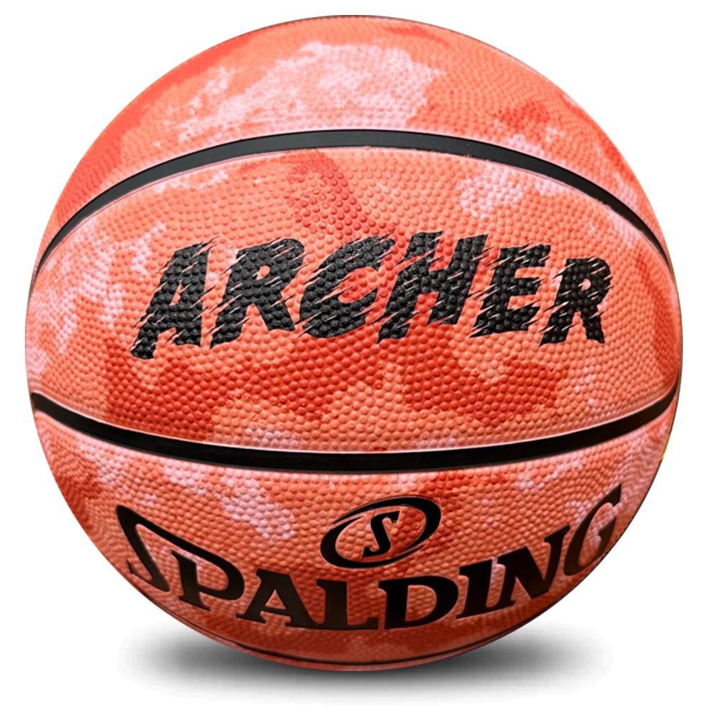 Personalised Spalding Rubber Basketball Urban - Red (Size 5, 6 & 7)