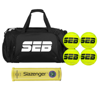 Load image into Gallery viewer, Personalised Tennis Starter Pack Bundle (Slazenger Tennis Balls + Sports Bag)
