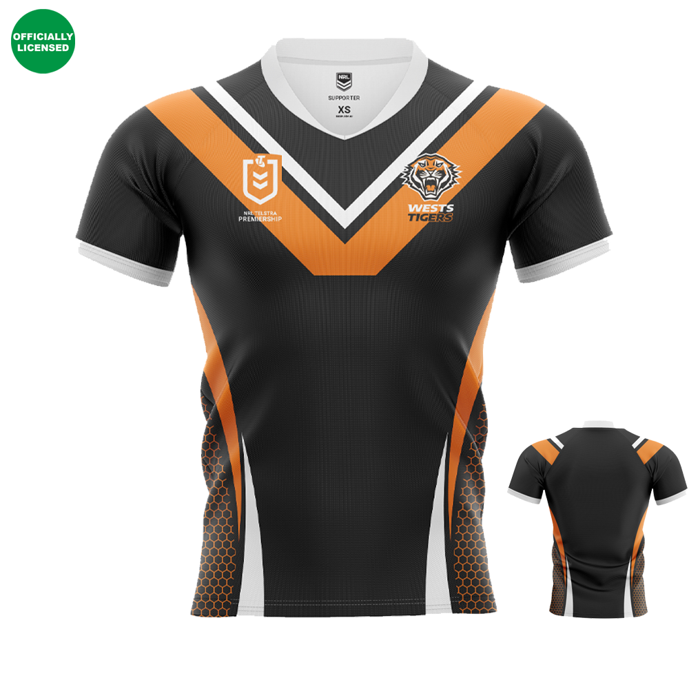 Personalised Wests Tigers Replica NRL Jersey