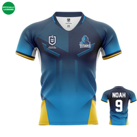 Load image into Gallery viewer, Personalised Gold Coast Titans NRL Jersey
