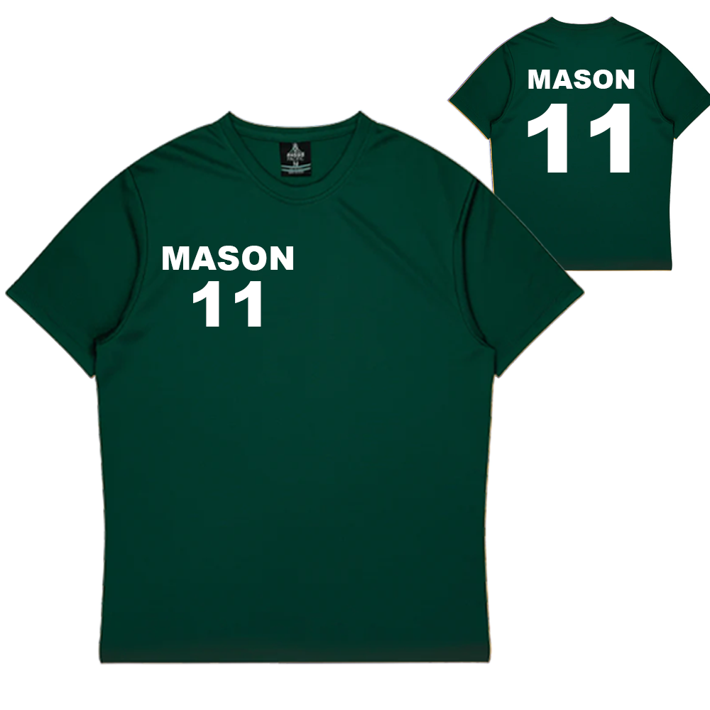 Personalised Green Training Shirt - Kids