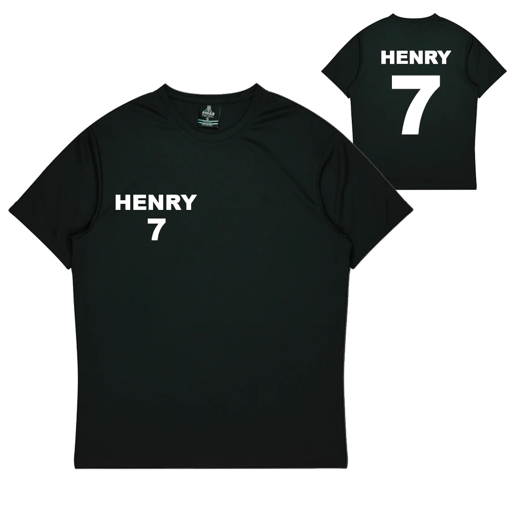 Personalised Black Training Shirt - Kids