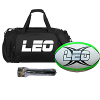 Load image into Gallery viewer, Personalised Rugby Union Starter Pack Bundle (Gilbert Rugby Union Ball + Sports Bag + Ball Pump)

